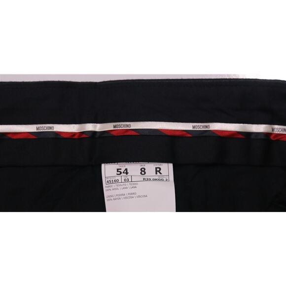 Moschino Gray Glen Plaid Flat Front Wool Slim Fit Dress Pants 38 New! - Picture 6 of 6